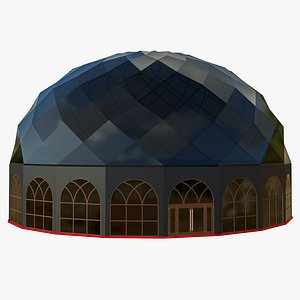 Building Dome Structure Futuristic 3D model