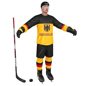 3D hockey player puck model