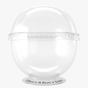 3D plastic bowl model