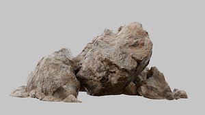 Dessert Terrain Rock01 3D