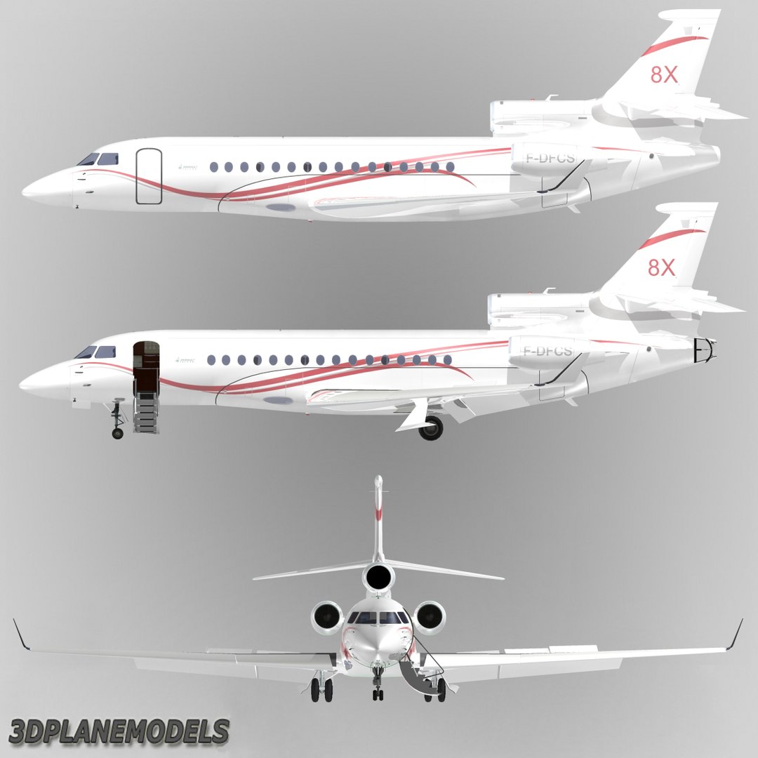 3ds dassault falcon 8x x