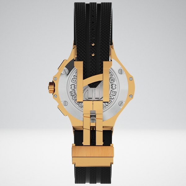 wrist watches hublot big 3d model