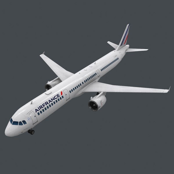 real-time a321 pbr 3D model