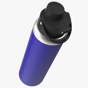3D Sports Bottle Blue Close