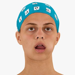 3D head human raw