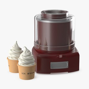 Ice Cream Maker Machine 3D model