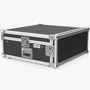 3D Studio Rack Flight Case 17x48x48cm model
