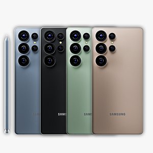 Samsung S25 Ultra 3D Model - High-Quality Photorealistic Design 3D model