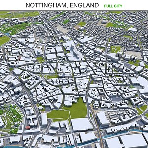 3D city area building