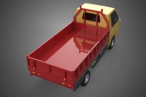 3D DROP SIDE LOAD BED DUMP BODY GATE DOOR PICKUP TRUCK WIDE DECK model