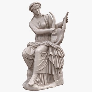3D model Muse Dance Terpsichore Statue