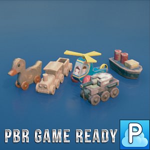 3d model wooden toys