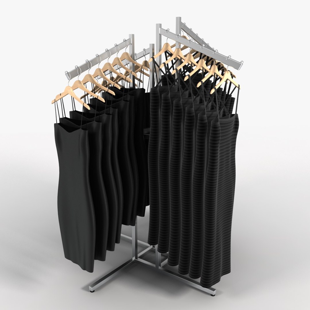 Women S Dress Rack 3d Model