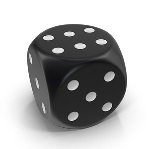 dice black 3D model