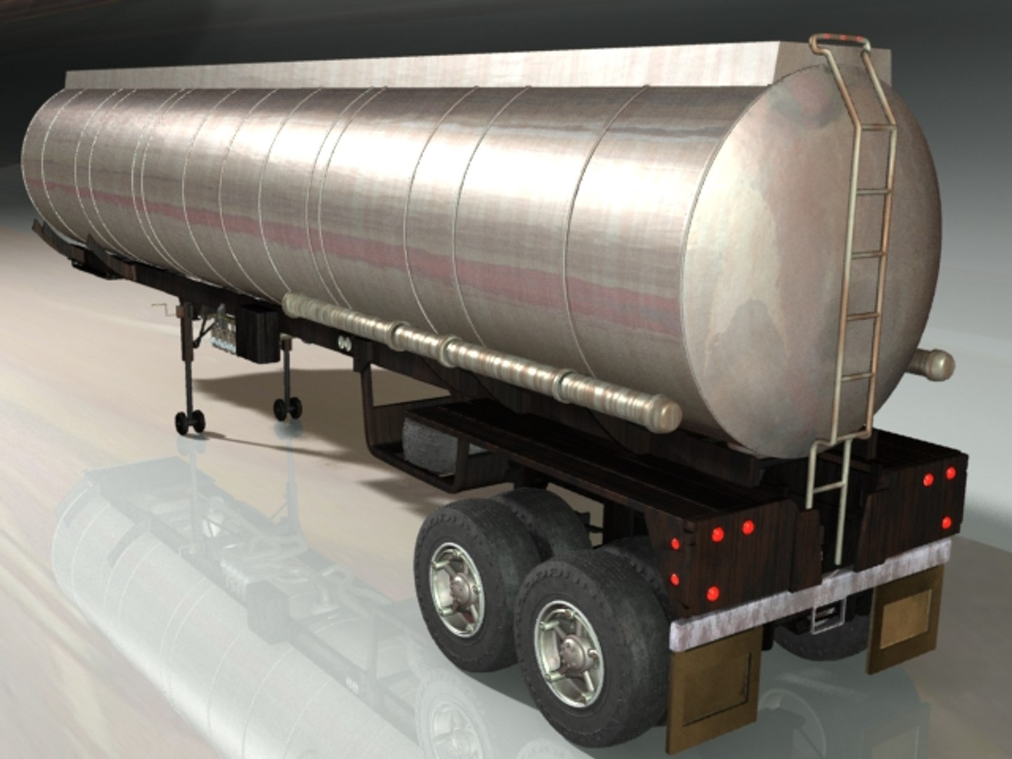 3d 1970 Fruehauf Tanker Trailer Model
