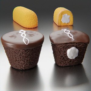 Cupcake and Twinkie 3D