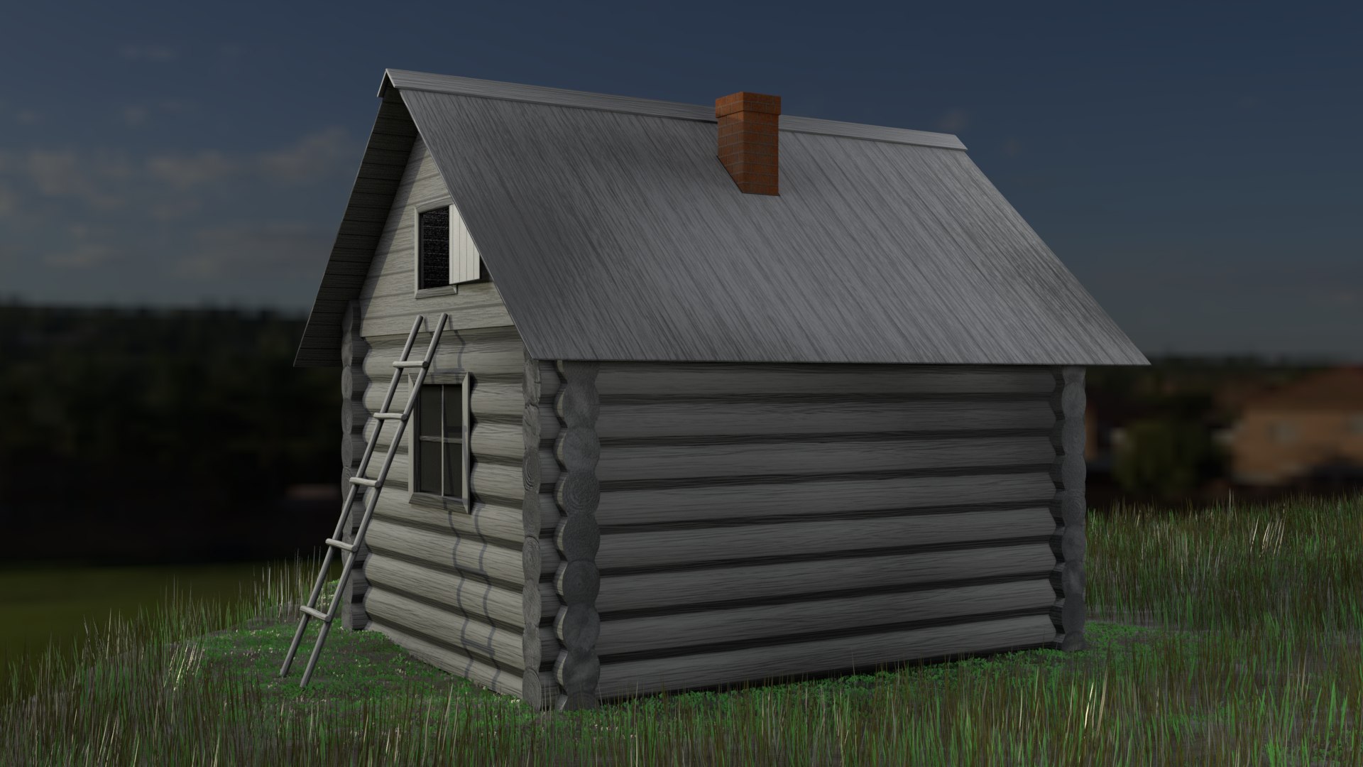 Ready Log Hut Model - TurboSquid 1645301