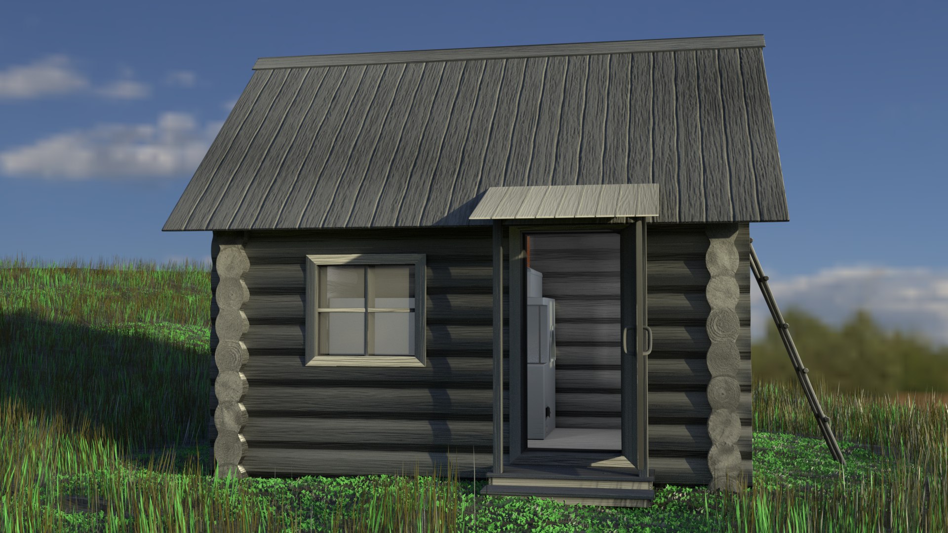 Ready Log Hut Model - TurboSquid 1645301