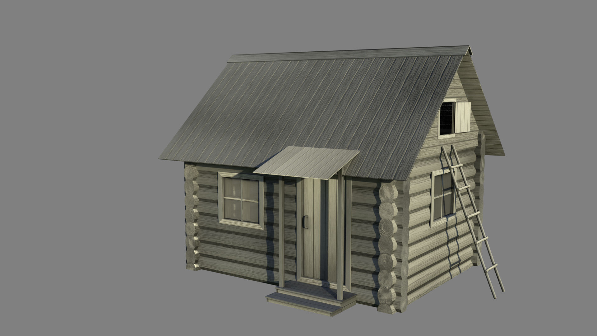 Ready Log Hut Model - TurboSquid 1645301