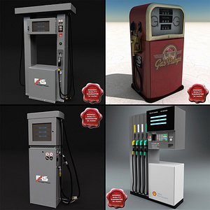 3ds max gas pumps