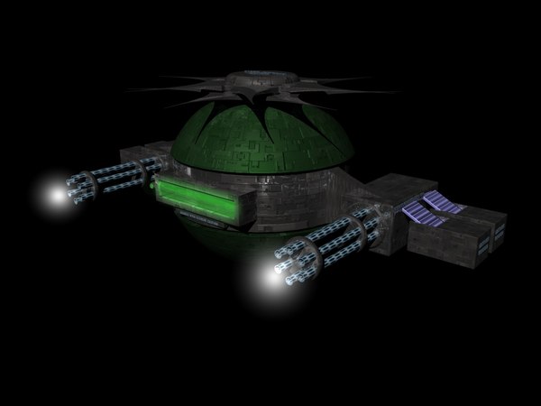 3d Sci Fi Drone Attack Model