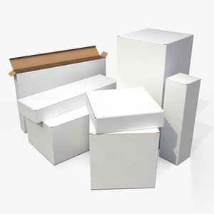 Tuck Top Boxes - White Extended Packaging Set