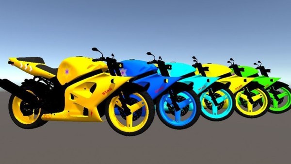 hot bikes simple 3D