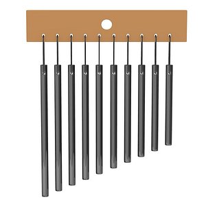 3d wind chimes model