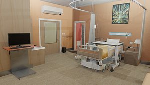 3D model room hospital