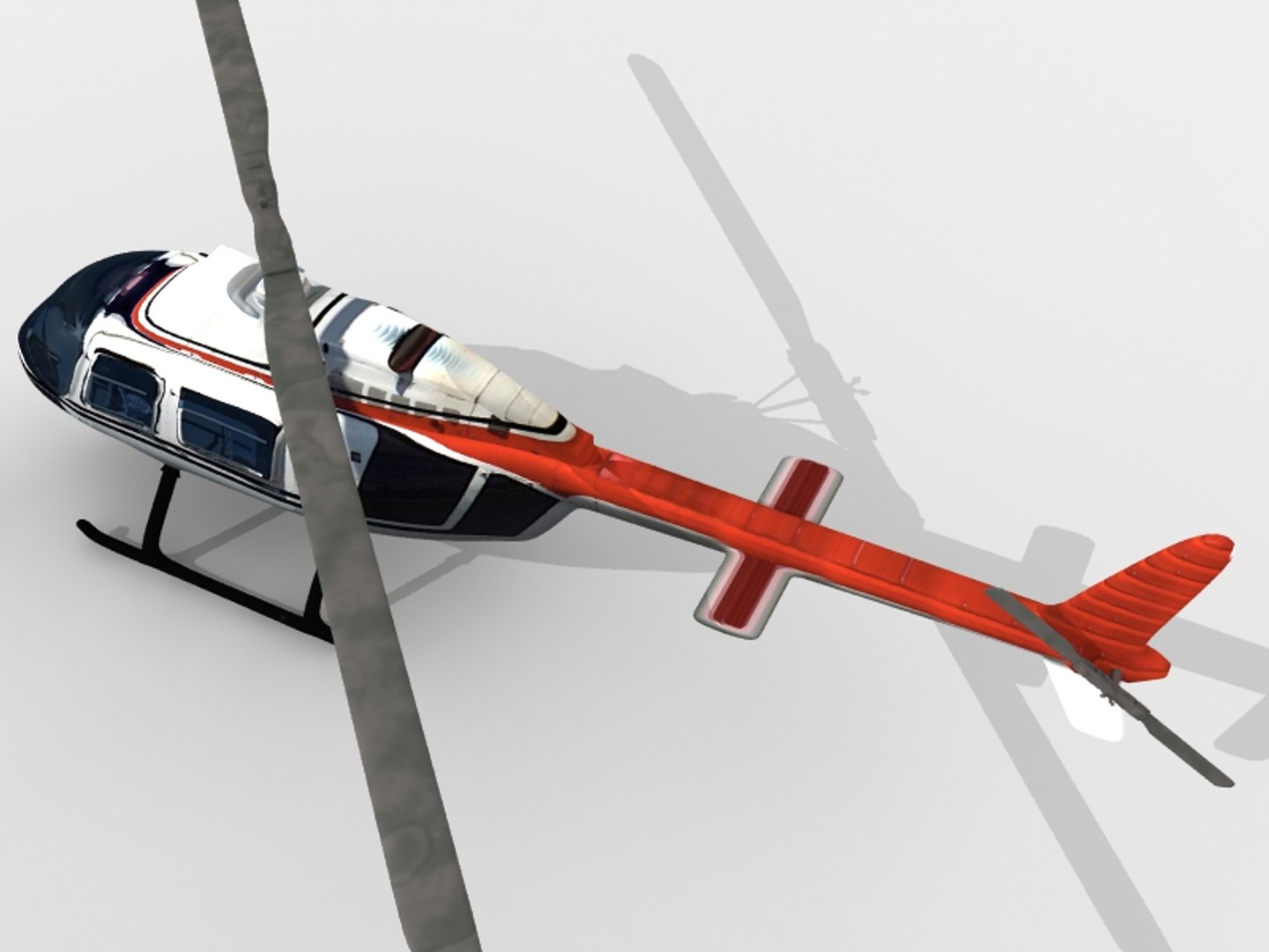 Photo Real Bell Jet 3d Model