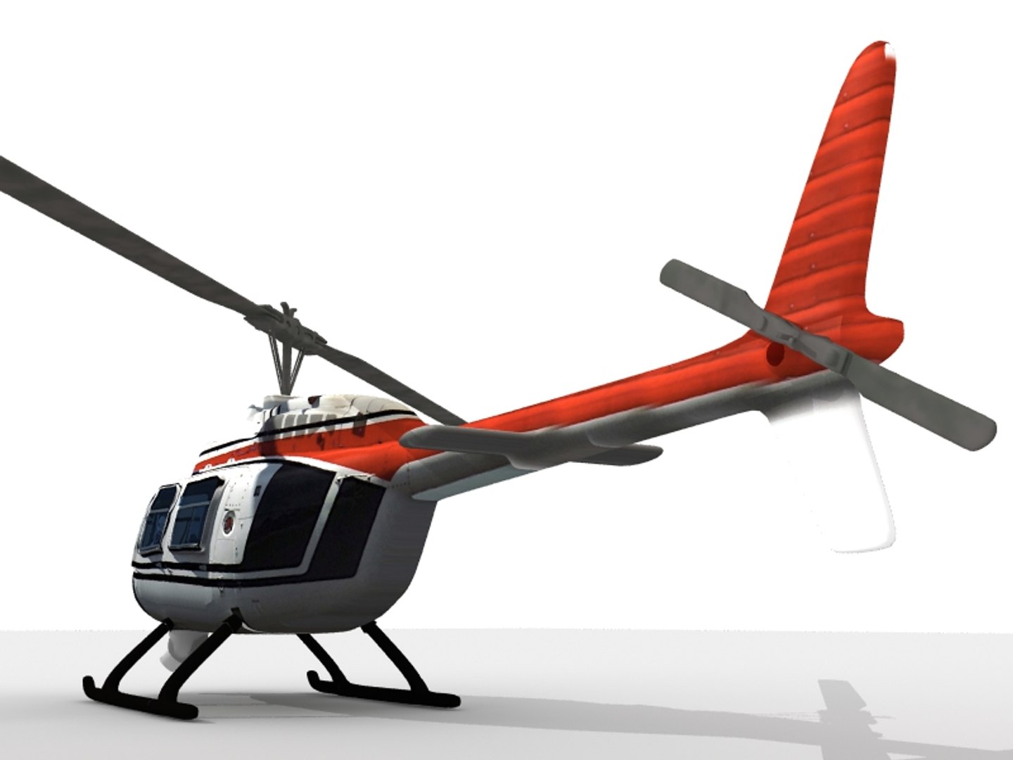 Photo Real Bell Jet 3d Model