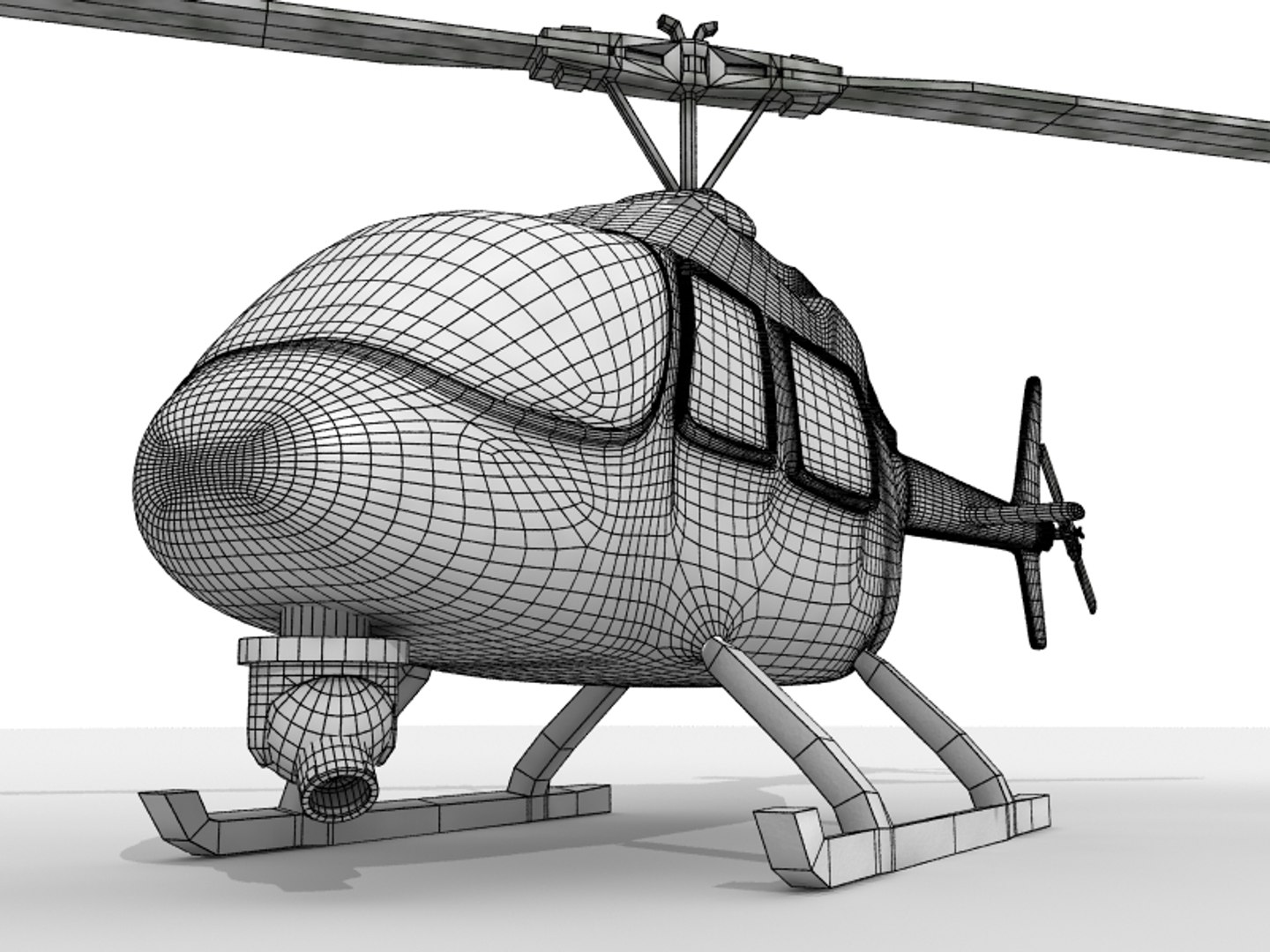 Photo Real Bell Jet 3d Model