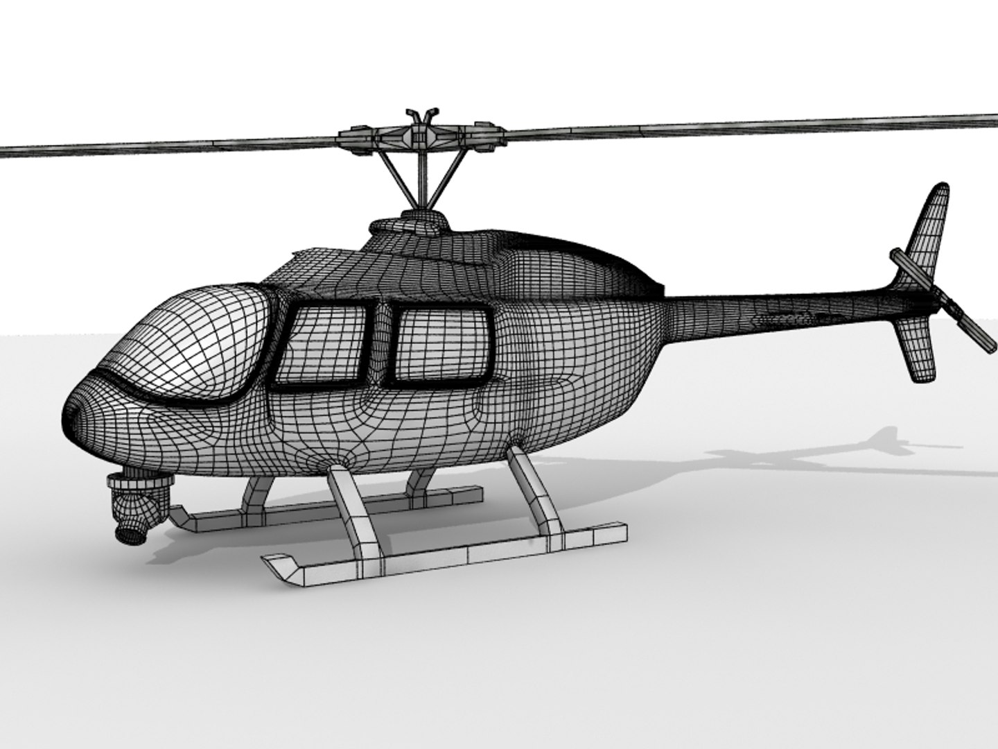 Photo Real Bell Jet 3d Model
