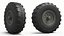 Heavy Armored Vehicle Wheel Used Black