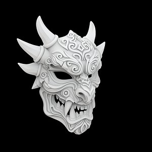 Tribal Dragon Mask 3D Print Model
