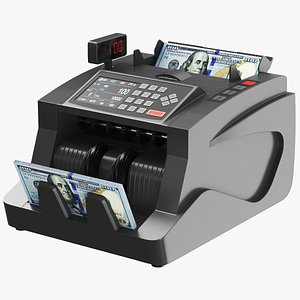 3D Detailed Money Counter Machine model