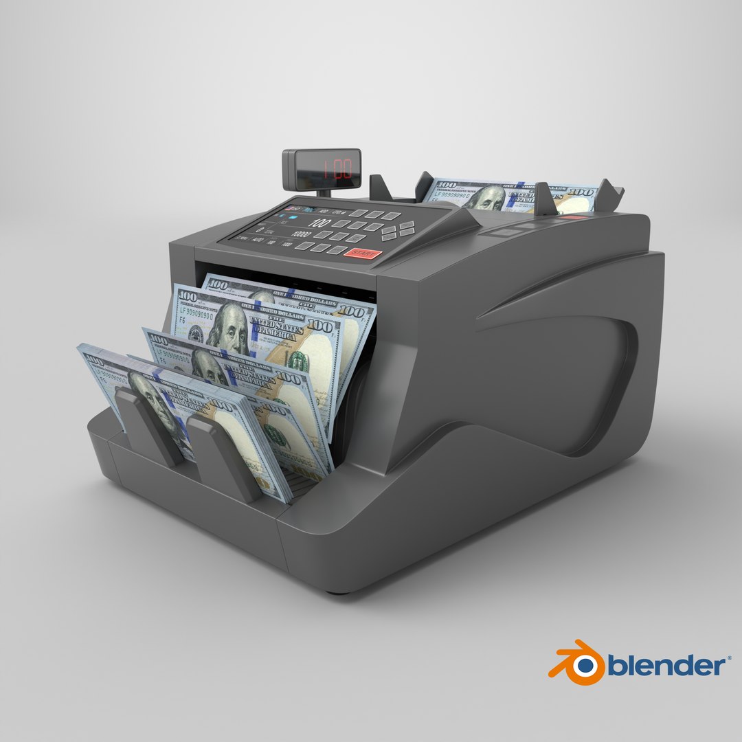 3D Detailed Money Counter Machine Model - TurboSquid 2324822