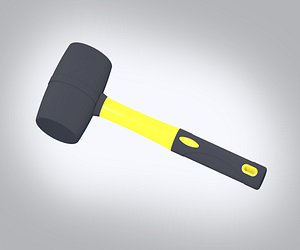 3D Rubber Mallet