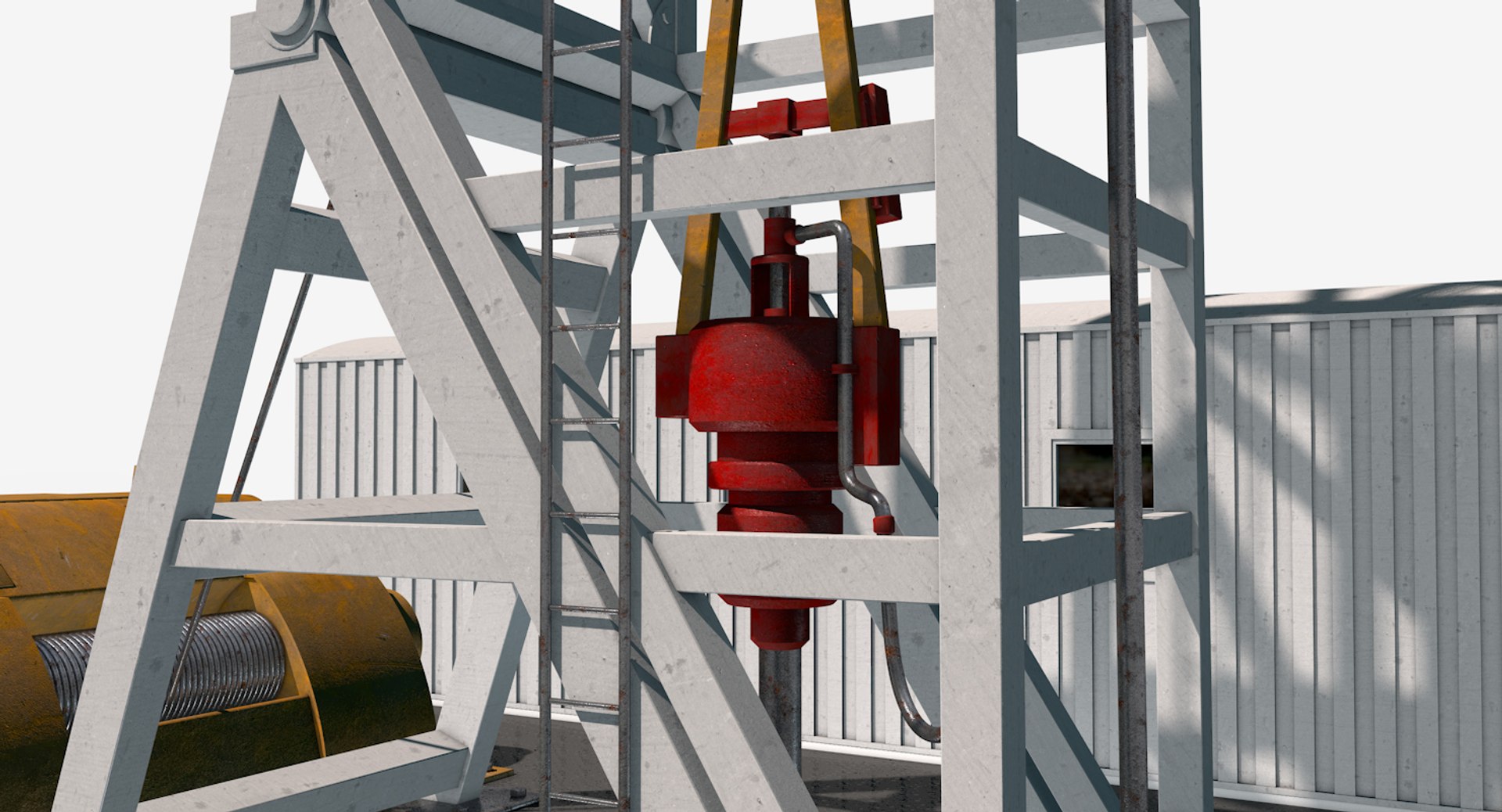 Oil Derrick 3d Obj   Oilderrick 6 