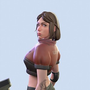 Sexy Girl - Game Ready 3D model