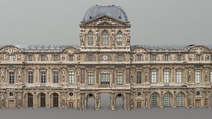 Cour carree Louvre Museum - photogrammetry model