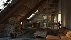 complete interior set- set 3D model