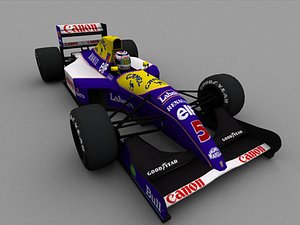 williams f1 1991 3d model