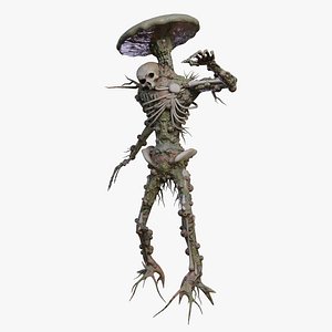 3D Mushroom Character Rigged 3d Model