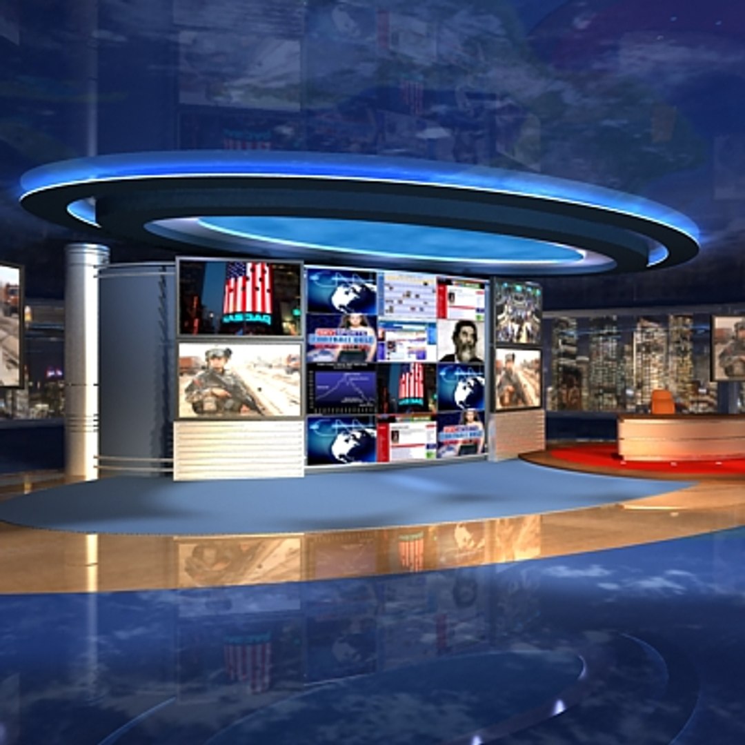 tv news studio max