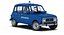 renault 4 french police car 3D model
