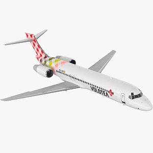 Passenger Jet Airliner Boeing 717-200 Volotea Rigged