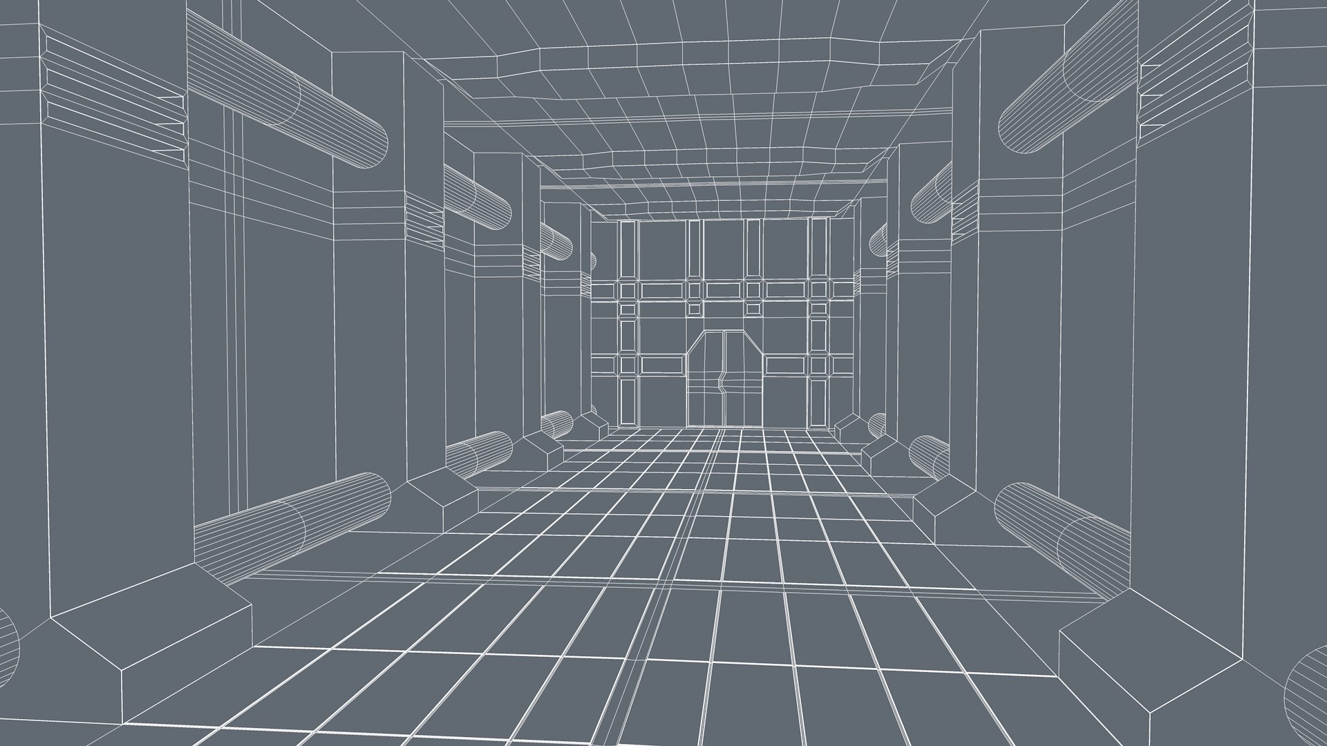 Hallway Interior 3D Model - TurboSquid 2326938