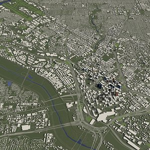 Dallas USA - city and urban 3D