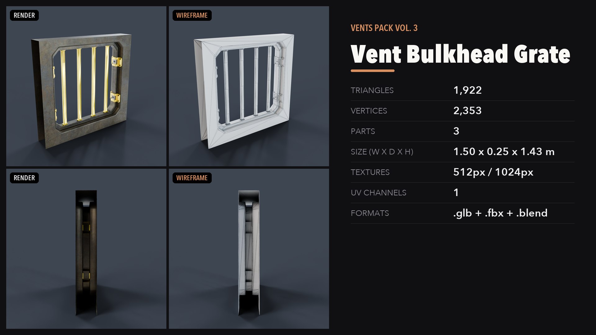 Vents Pack Vol 3 3D https://p.turbosquid.com/ts-thumb/8v/m3qAeE/NL/07_preview/png/1791684330/1920x1080/fit_q87/8603460c6e278502e4a264418262a9037aa2203f/07_preview.jpg